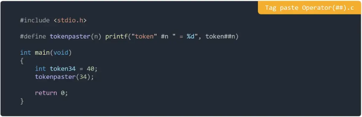 tag paste operator (##) in C Programming