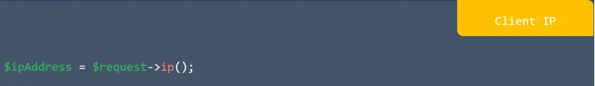 Client IP in laravel