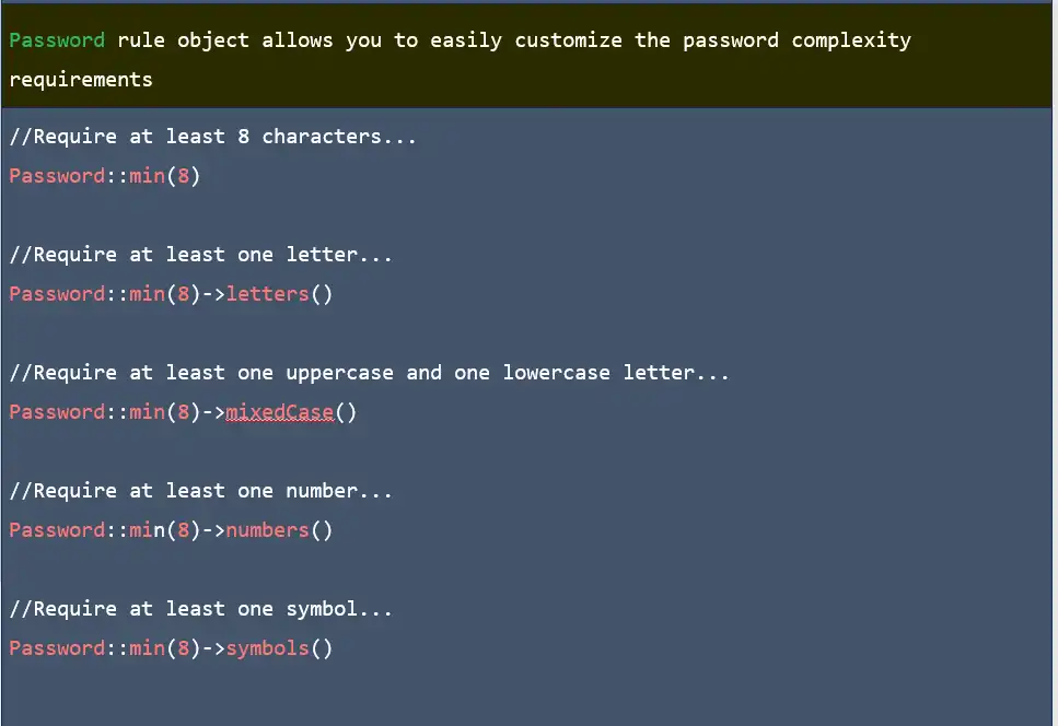 Validate password in laravel 1
