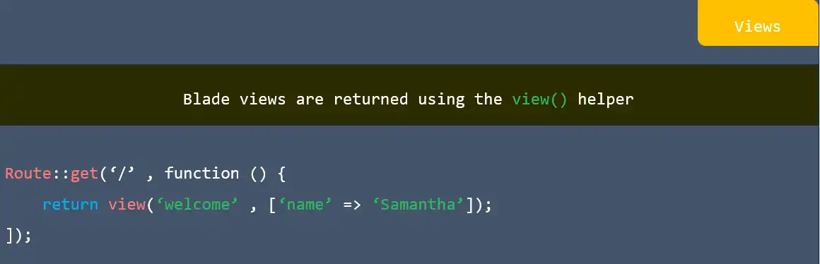 Views in laravel