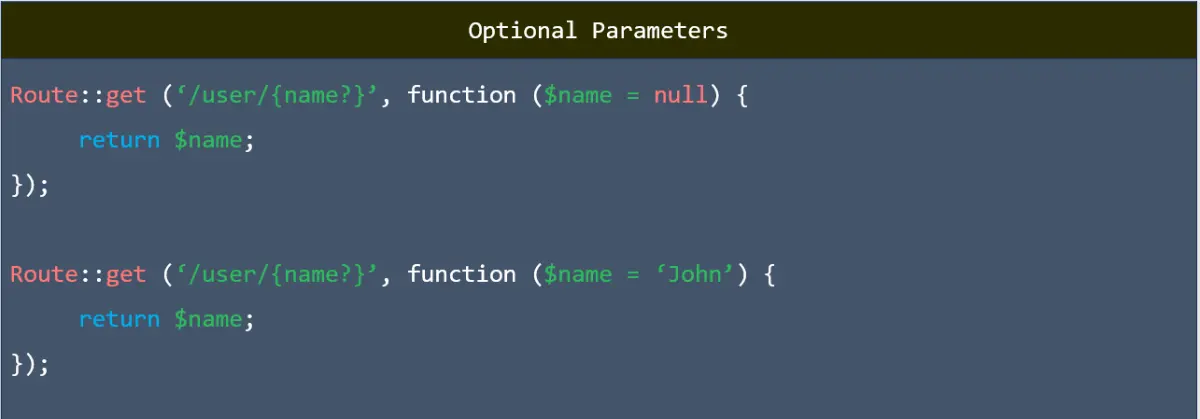 optional parameter in laravel