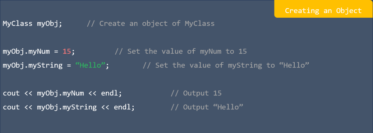 Creating an object in C++