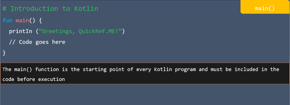 main () in kotlin